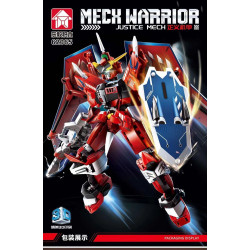 Le Yi 62065 Mech Warrior Justice Mech Xếp hình lắp ráp ghép mô hình Máy Công Lý