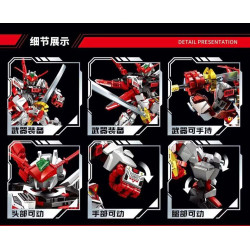 Le Yi 62066 Mech Warrior Heterodox Mecha Xếp hình lắp ráp ghép mô hình Mecha dị giáo