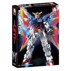 Le Yi 62067 Mech Warrior Light Wing Mecha Xếp hình lắp ráp ghép mô hình Mecha cánh nhẹ