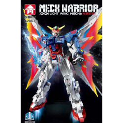 Le Yi 62067 Mech Warrior Light Wing Mecha Xếp hình lắp ráp ghép mô hình Mecha cánh nhẹ