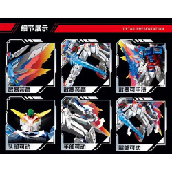 Le Yi 62067 Mech Warrior Light Wing Mecha Xếp hình lắp ráp ghép mô hình Mecha cánh nhẹ