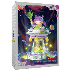 iambrick 30202 The Stars Set Sail Xếp hình lắp ráp ghép mô hình Giấc Mơ Sao Cánh Buồm Đèn Ngủ