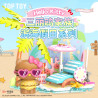 TOP TOY TC2322 Xếp hình lắp ráp ghép mô hình Kỳ nghỉ ở bãi biển Sanrio Hello Kitty: Tắm nắng tuyệt đẹp