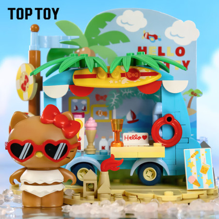 TOP TOY TC2323 Xếp hình lắp ráp ghép mô hình Kỳ nghỉ tại Sanrio Hello Kitty Marina: Trạm tiếp tế nhiệt tình