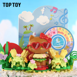 TOP TOY TC2324 Xếp hình lắp ráp ghép mô hình Kỳ nghỉ ở Sanrio Hello Kitty Marina: Lễ hội âm nhạc bên bờ biển