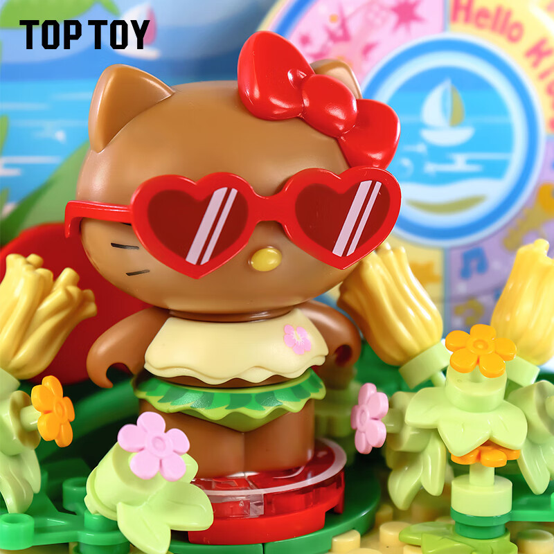 TOP TOY TC2324 Xếp hình lắp ráp ghép mô hình Kỳ nghỉ ở Sanrio Hello Kitty Marina: Lễ hội âm nhạc bên bờ biển