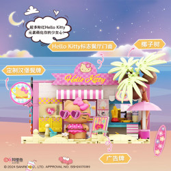 TOP TOY TC2032 Xếp hình lắp ráp ghép mô hình Kỳ nghỉ tại Sanrio Hello Kitty Marina: Nhà hàng Burger