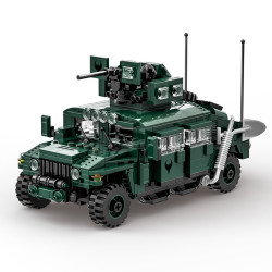 WANGE LIGAO Dr.Luck 4513 M1151 Enhanced Armament Carrier Xếp hình lắp ráp ghép mô hình quân đội Humvee