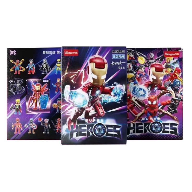 Wangao 588001 Super Heroes Xếp hình lắp ráp ghép mô hình Tập hợp Avengers Phần 1