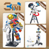 Forange FC1053 Moreinone Astronaut Xếp hình lắp ráp ghép mô hình Ba phi hành gia biến hình
