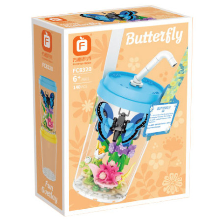 Forange FC8320 Butterfly Xếp hình lắp ráp ghép mô hình Nhật ký quan sát côn trùng: Bướm