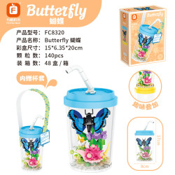 Forange FC8320 Butterfly Xếp hình lắp ráp ghép mô hình Nhật ký quan sát côn trùng: Bướm