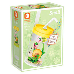 Forange FC8322 Snail Xếp hình lắp ráp ghép mô hình Nhật ký quan sát côn trùng: Ốc sên