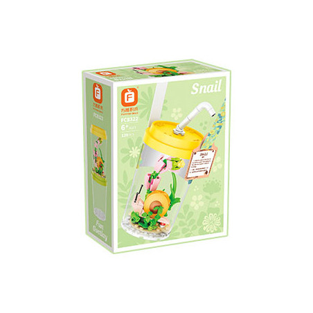 Forange FC8322 Snail Xếp hình lắp ráp ghép mô hình Nhật ký quan sát côn trùng: Ốc sên