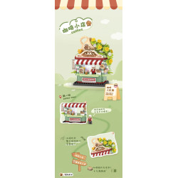LOZ 8851 Street Shop Xếp hình lắp ráp ghép mô hình Cửa hàng đường phố: Cửa hàng bỏng ngô