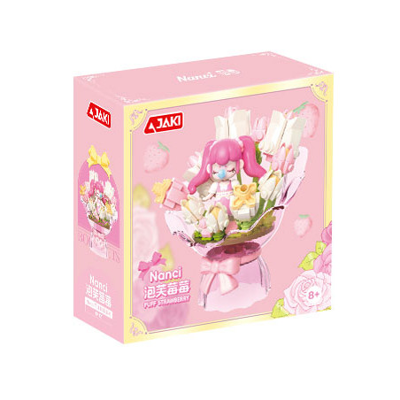 JAKI HK121 Xếp hình lắp ráp ghép mô hình Nanci cầm một bó hoa: Puff Berry