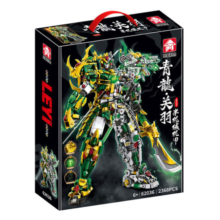 Le Yi 62036 Xếp hình lắp ráp ghép mô hình Máy móc người máy Qinglong Guan Yu