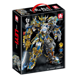 Le Yi 62037 Xếp hình lắp ráp ghép mô hình Bạch Hổ Zhao Yun Cyborg Mecha
