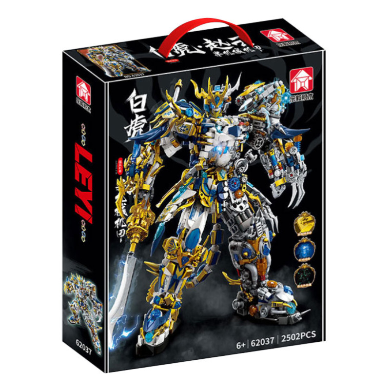 Le Yi 62037 Xếp hình lắp ráp ghép mô hình Bạch Hổ Zhao Yun Cyborg Mecha