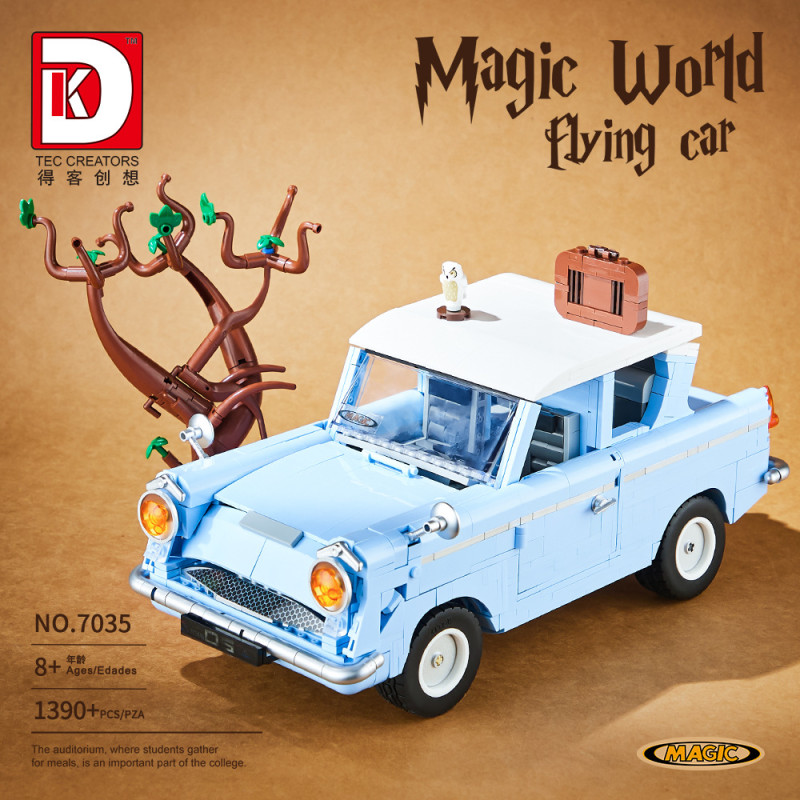 DK 7035 Magic World Flying Car Xếp hình lắp ráp ghép mô hình Thế giới phù thủy: Ô tô tốc độ