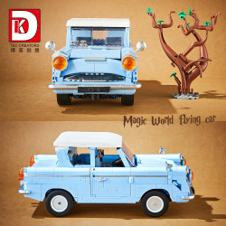 DK 7035 Magic World Flying Car Xếp hình lắp ráp ghép mô hình Thế giới phù thủy: Ô tô tốc độ