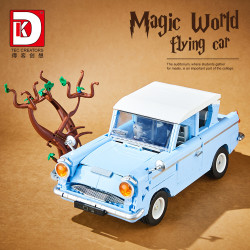 DK 7035 Magic World Flying Car Xếp hình lắp ráp ghép mô hình Thế giới phù thủy: Ô tô tốc độ