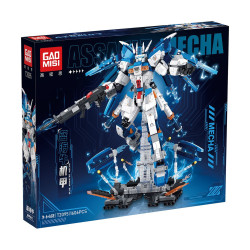 GAOMISI T2095 Assault Mecha Xếp hình lắp ráp ghép mô hình Mecha lợn biển xanh