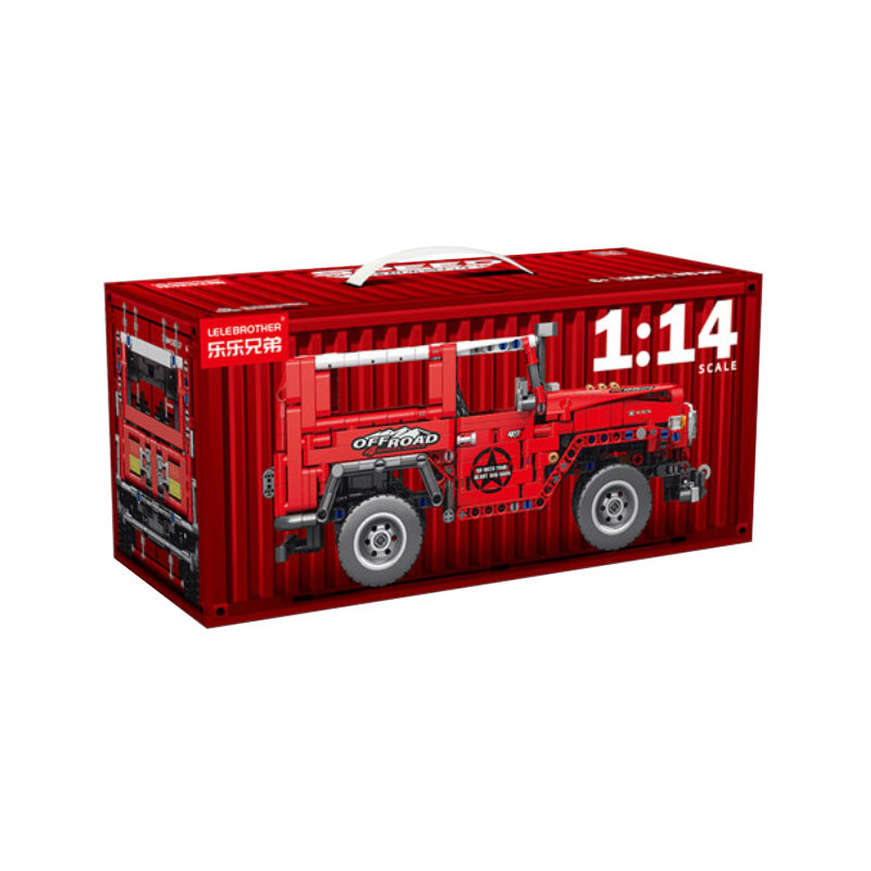 LELE BROTHER 9056-3 Xếp hình lắp ráp ghép mô hình Xe kéo lùi Wrangler