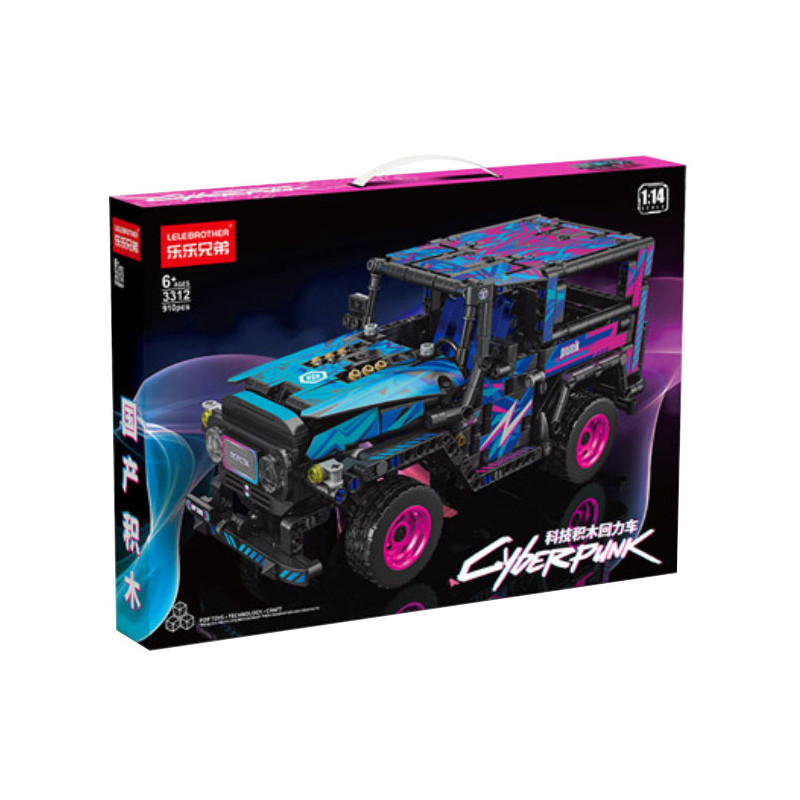 LELE BROTHER 3312 Xếp hình lắp ráp ghép mô hình Xe kéo lùi Wrangler