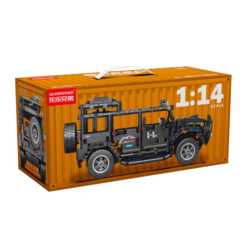 LELE BROTHER 9056-5 Xếp hình lắp ráp ghép mô hình Xe địa hình kéo lùi