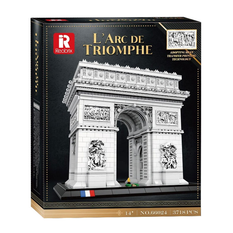 Reobrix 66024 L'Arc de Triomphe Xếp hình lắp ráp ghép mô hình Khải Hoàn Môn Paris
