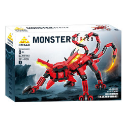 KAZI GBL BOZHI KY81063 Xếp hình lắp ráp ghép mô hình 8 loại quái vật mecha: Ma bạo chúa, Quỷ vương khóa xương, Ma phá địa ngục, Hổ ăn tội lỗi, Còi báo động sâu thẳm, Sói ác mắt vàng, Cá mập bão lửa địa ngục, Cá sấu bóng tối đơn độc