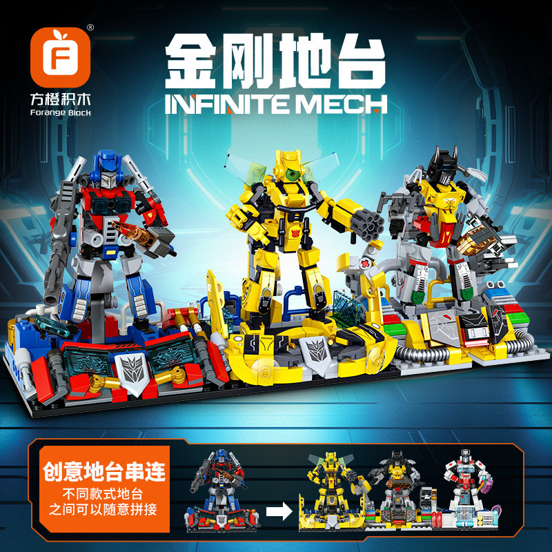 Forange FC1547 Xếp hình lắp ráp ghép mô hình Nền tảng King Kong 4 loại