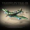 QUANGUAN 100287 Yakovlev Yak-1B Xếp hình lắp ráp ghép mô hình Máy bay chiến đấu Yak-1B của Liên Xô