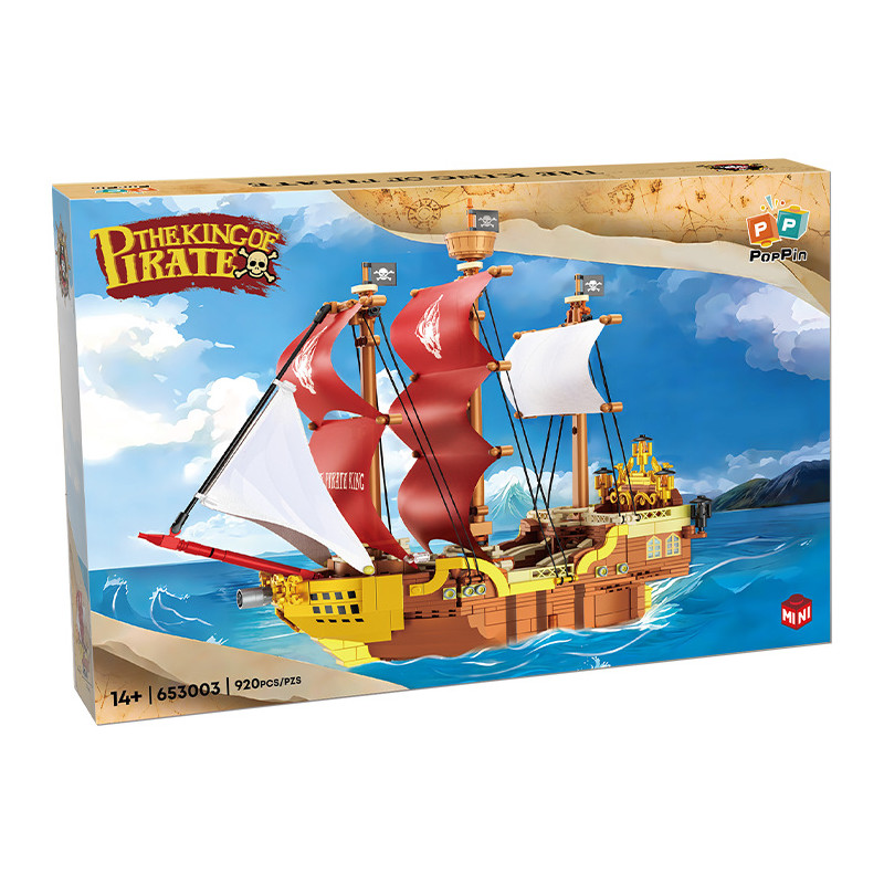 ZHEGAO 653003 The King of Pirate Xếp hình lắp ráp ghép mô hình vua cướp biển tàu cướp biển