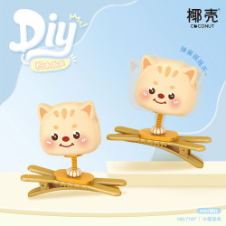 Coconut 7107 Xếp hình lắp ráp ghép mô hình kẹp tóc mèo con