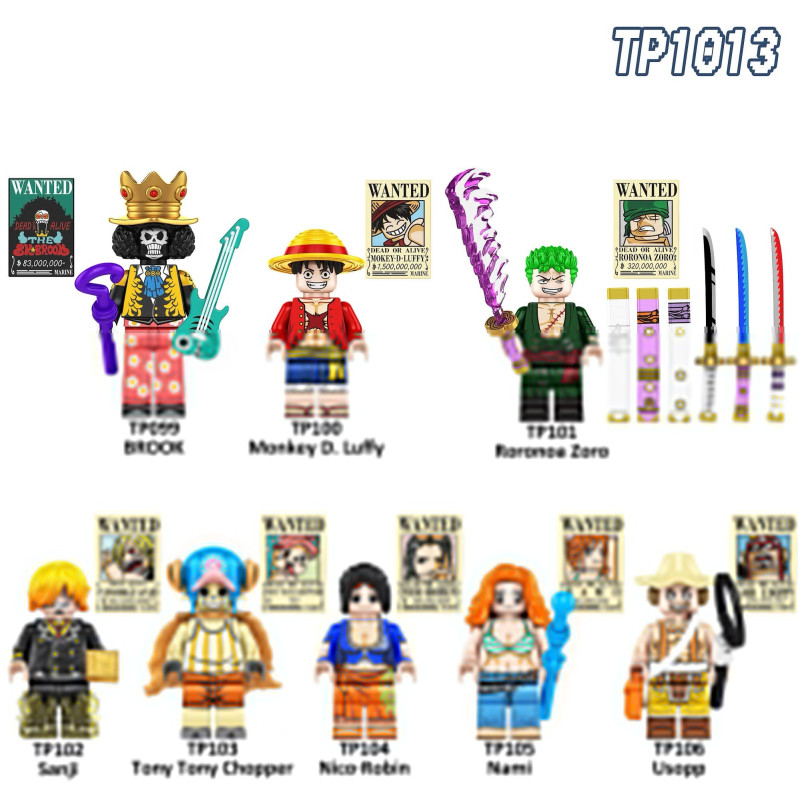 TP TP1013 TP TP099 TP TP100 TP TP101 TP TP102 TP TP103 TP TP104 TP TP105 TP TP106 One Piece Xếp hình lắp ráp ghép mô hình Nhân vật nhỏ One Piece 8 loại