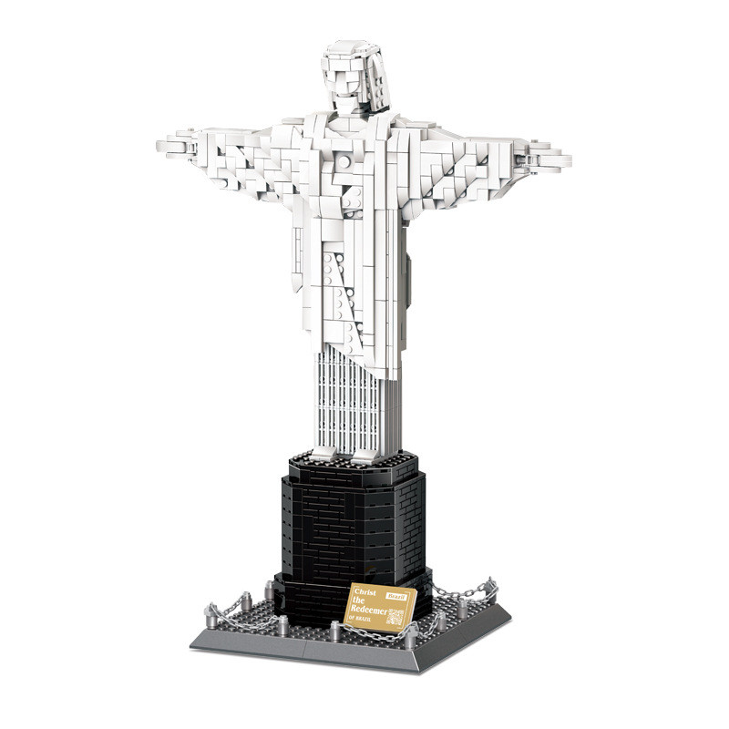 WANGE LIGAO Dr.Luck 5231 Christ The Redeemer Xếp hình lắp ráp ghép mô hình Trực Thăng Tấn Công 