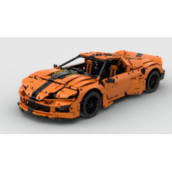 Rebrickable MOC-47799 Xếp hình lắp ráp ghép mô hình Fusion GT Z88