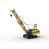 Rebrickable MOC-25458 MouldKing Mould King 17001 Crawler Crane RC Xếp hình lắp ráp ghép mô hình Cẩu Trục Bánh Xích 
