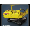 Rebrickable MOC-25458 MouldKing Mould King 17001 Crawler Crane RC Xếp hình lắp ráp ghép mô hình Cẩu Trục Bánh Xích 