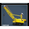 Rebrickable MOC-25458 MouldKing Mould King 17001 Crawler Crane RC Xếp hình lắp ráp ghép mô hình Cẩu Trục Bánh Xích 