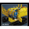 Rebrickable MOC-25458 MouldKing Mould King 17001 Crawler Crane RC Xếp hình lắp ráp ghép mô hình Cẩu Trục Bánh Xích 