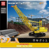 Rebrickable MOC-25458 MouldKing Mould King 17001 Crawler Crane RC Xếp hình lắp ráp ghép mô hình Cẩu Trục Bánh Xích 