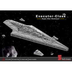 Rebrickable MOC-64662 Executor-Class Super Star-Destroyer Xếp hình lắp ráp ghép mô hình Biểu Diễn 