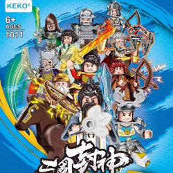 KEKO 1011 Xếp hình lắp ráp ghép mô hình Túi mù minifigure của ba vương quốc