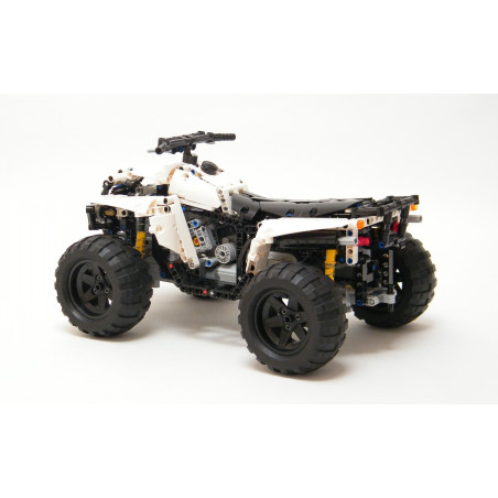 Rebrickable MOC-2141 Motorized Quad ATV 4x4 Xếp hình lắp ráp ghép mô hình Atv Bốn Bánh Điện 