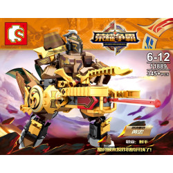 SEMBO 11876 Glory Hegemony Xếp hình lắp ráp ghép mô hình Pháo Hạng Nặng Cổ Điển Huang Zhong 