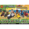 JiSi 815 JiSi 816 JiSi 817 JiSi 818 My World Xếp hình lắp ráp ghép mô hình Đua Mô Tô Đường Bộ 