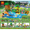 JiSi 811 JiSi 812 JiSi 813 JiSi 807 JiSi 808 JiSi 809 JiSi 810 JiSi 814 My World Xếp hình lắp ráp ghép mô hình Steve Game Hall 8 Cảnh Nhỏ 